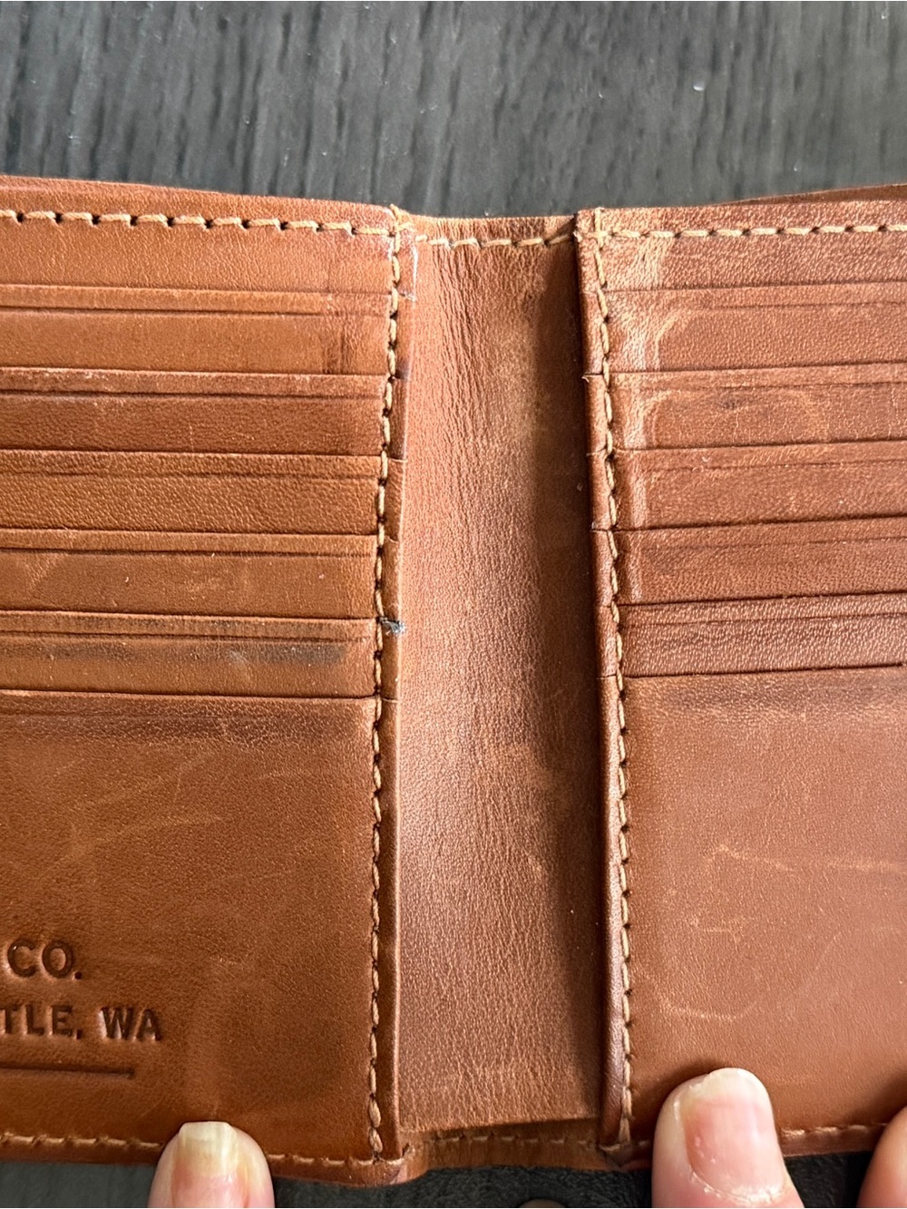 C.C. Filson Rugged Twill Outfitter Packer Wallet - Picture 3 of 4